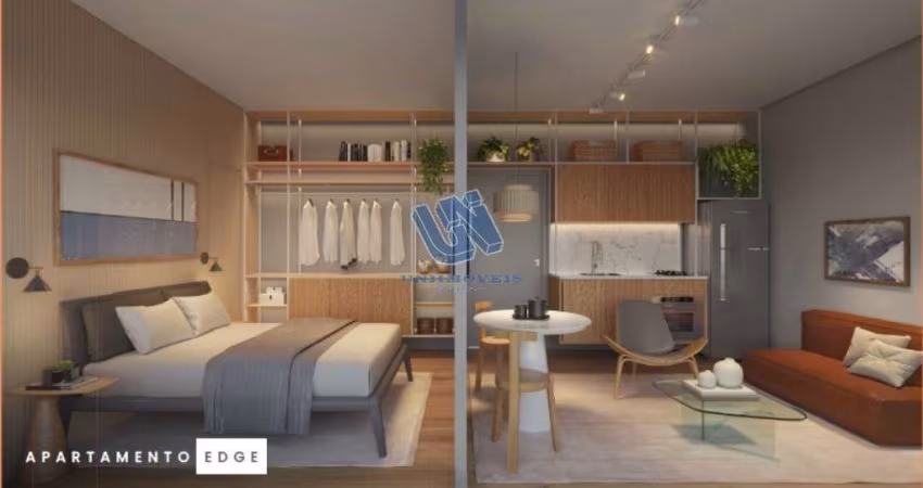 Alive Horto Florestal quarto e sala com varanda 34,25m2