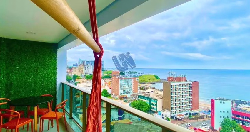 Apartamento quarto e sala com vista mar 48,75m2 na barra