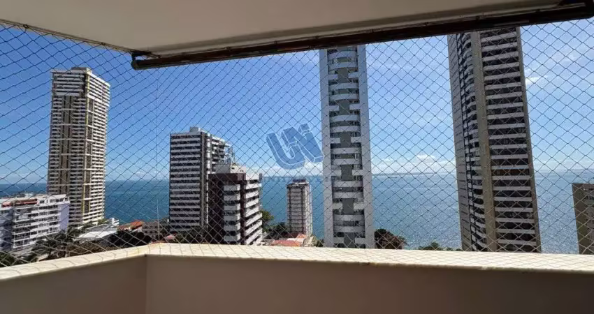 Apartamento 3 quartos sendo 1 suite 110m2 no corredor da vitoria, vista mar andar alto