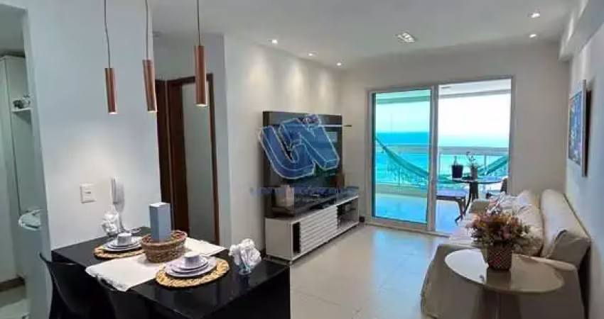 Apartamento mobiliado quarto e sala com visa mar no pituba privilege com 55m2