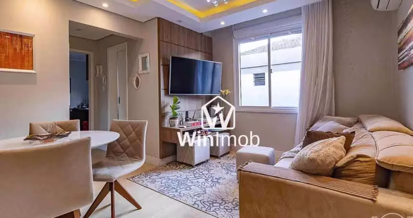Apartamento com 2 dormitórios à venda, 56 m² por r$ 290.000,00 - jardim lindóia - porto alegre/rs