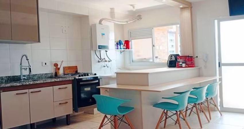 Apartamento Semi Mobiliado Vista Parcial pro Mar e Sacada Panorâmica Linda!