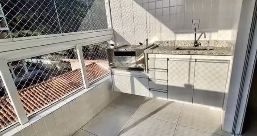Apto 2 dormitórios alto padrão semi-mobiliado canto do forte lazer completo