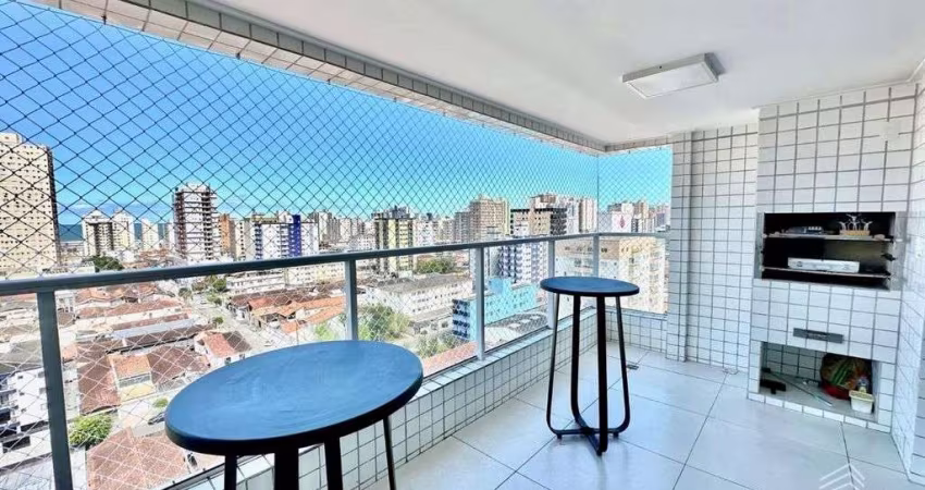 Apartamento 2 Dormitórios 2 Suites e Lavabo Semi Mobiliado Vista pro Mar 1 Vaga