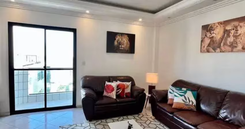 2 dorm, 2 (+1) vagas privativas mobiliada piscina churrasqueira vista pro mar