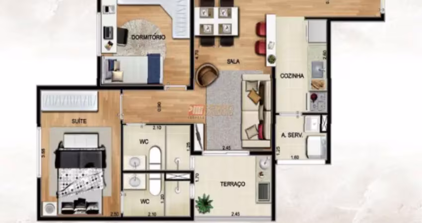 Apartamento com 2 quartos à venda na Rua Manoel Salgado, 453, Vila Caraguatá, São Paulo
