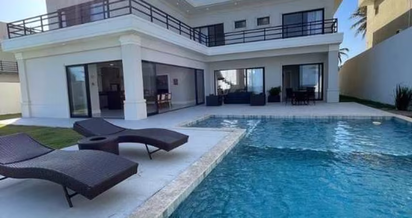 Bela Casa pé na areia 5 suites -praia de Jacuípe - Decorada - porteira fechada