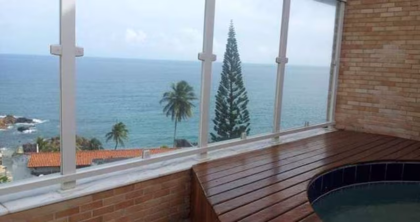 COBERTURA 2 SUITES , PISCINA E VISTA MAR PERMANENTE A VENDA ONDINA SALVADOR