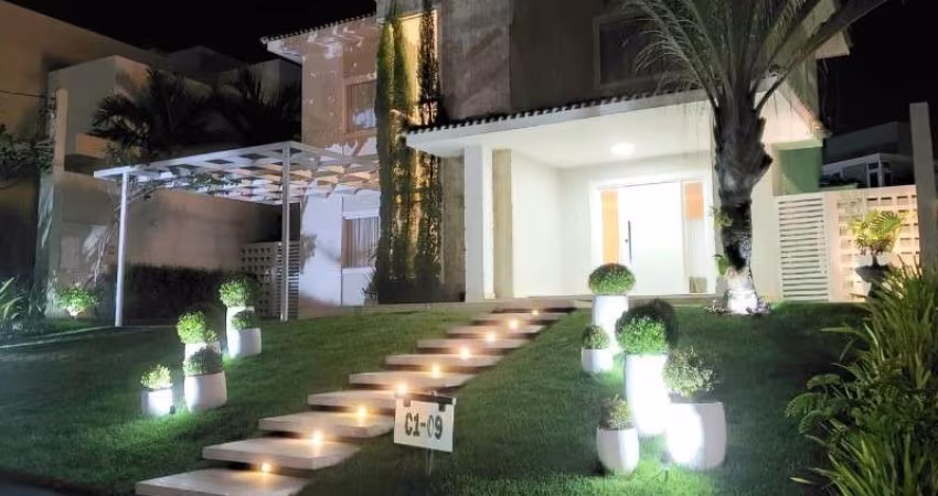 Casa para locação 4 suites Energia solar - Alphaville Litoral