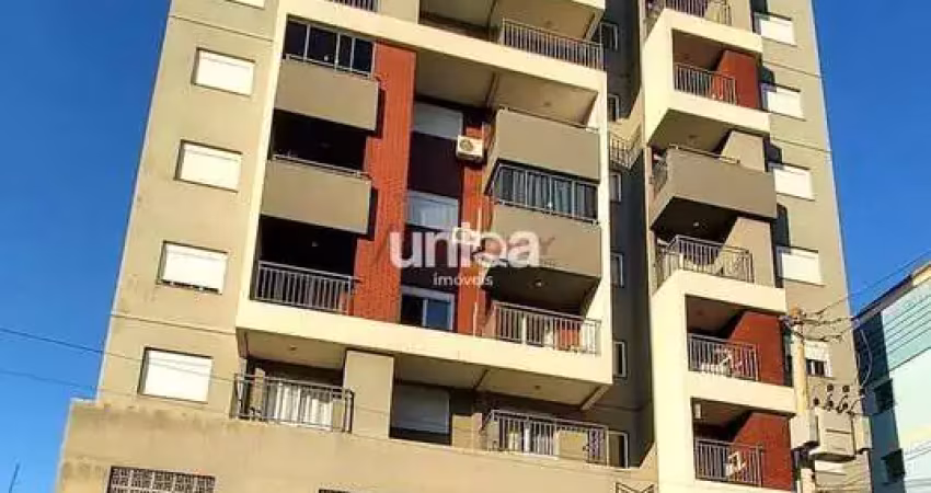 Apto 01 dormitório sacada com churrasqueira e garagem no ed cafarnaum sta maria