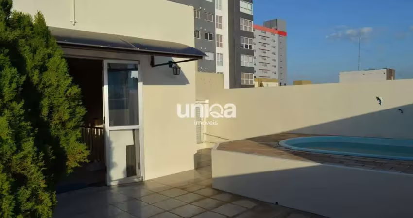 Cobertura 03 dormitorios para venda em santa maria com escritório piscina lareir