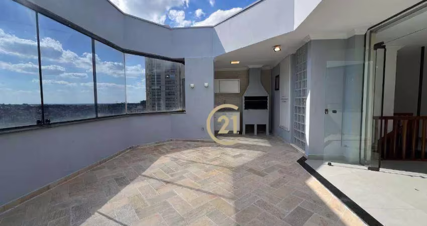 Cobertura com 3 dormitórios à venda, 217 m² por r$ 1.090.000,00 - condomínio edifício piazza di fiori - indaiatuba/sp