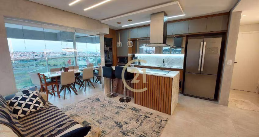 Apartamento com 2 dormitórios, 83 m² - venda por R$ 1.200.000,00 ou aluguel por R$ 7.415,00/mês - Le Jardin - Indaiatuba/SP