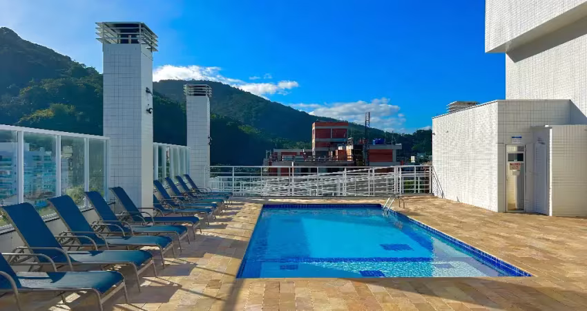 Apartamento à venda 2 quartos (1 suíte) mobiliado, praia das toninhas ubatuba