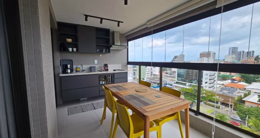 Quarto e Sala Mobiliado no House Ondina – 36,67m² com Varanda Gourmet!