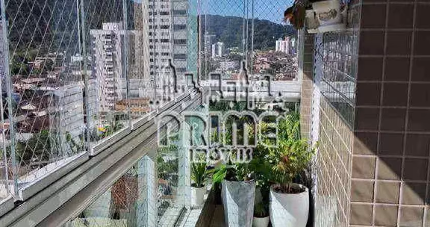 Apartamento com 2 dormitórios à venda, 80 m² por r$ 540.000,00 - forte - praia grande/sp
