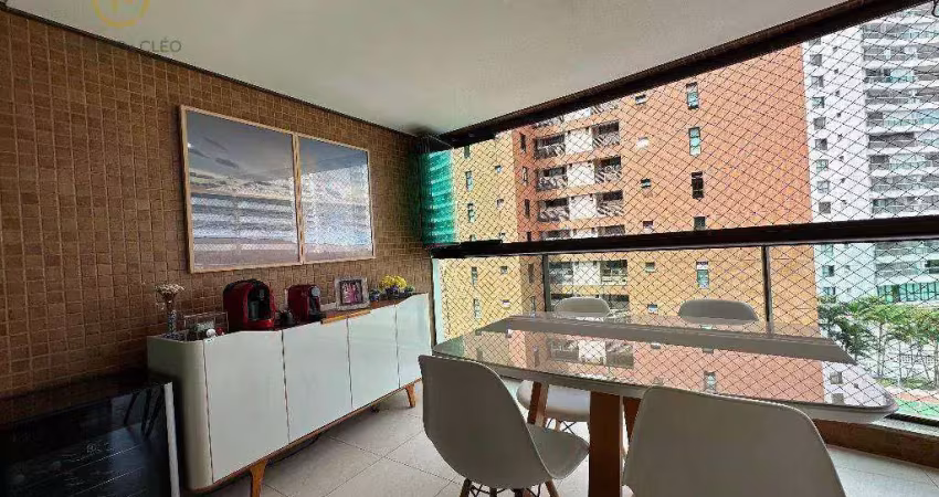 Apartamento com 3 dormitórios, 136 m² - venda por r$ 1.400.000,00 ou aluguel por r$ 9.005,71/mês - alphaville - salvador/ba