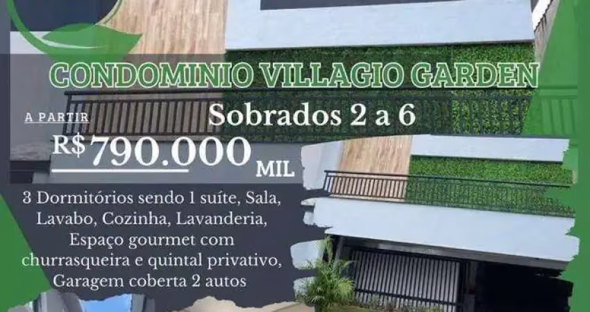 Sobrado impecável à venda no tucuruvi – 3 dorms, suíte, 2 vagas, espaço gourmet e garden privativo | 160m² em condomínio fechado
