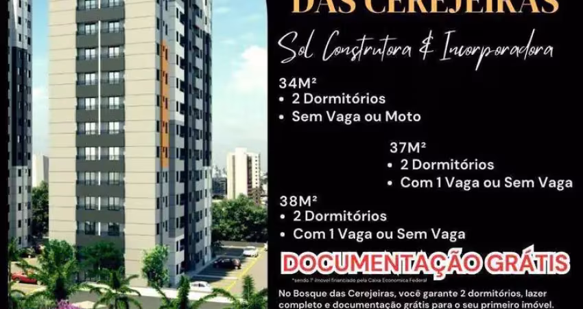 Apartamento com 2 dormitórios à venda, 38 m² por r$ 282.000 - pimentas - guarulhos/sp