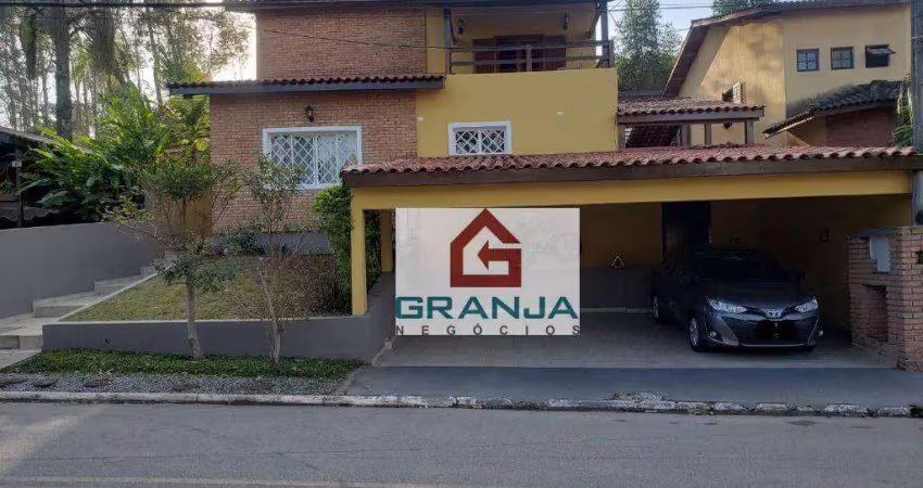 Casa com 3 dormitórios à venda, 320 m² por r$ 1.100.000,00 - granja viana - jandira/sp