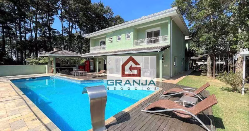 Casa com 4 dormitórios à venda, 546 m² por r$ 1.600.000,00 - granja viana - cotia/sp