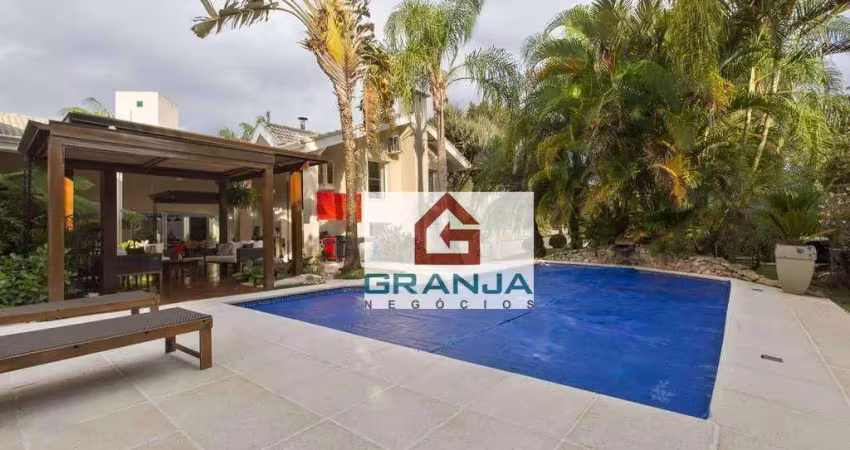 Casa com 5 dormitórios à venda, 518 m² por r$ 4.500.000,00 - granja viana - cotia/sp