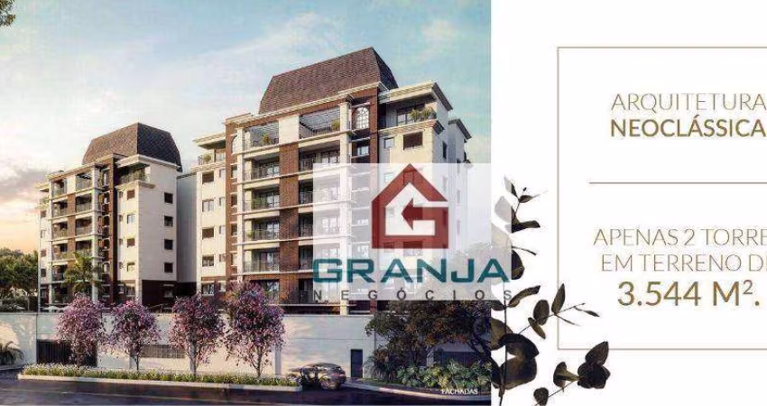 LANÇAMENTO Alto PADRÃO, Cond. MONET na Granja Viana - Cobertura Duplex, 154,28 m² - 2 Vagas por R$1.311.000,00