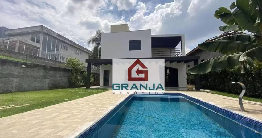 Casa com 4 dormitórios, 360 m² - venda por r$ 3.200.000,00 ou aluguel por r$ 14.900,00/mês - granja viana - cotia/sp