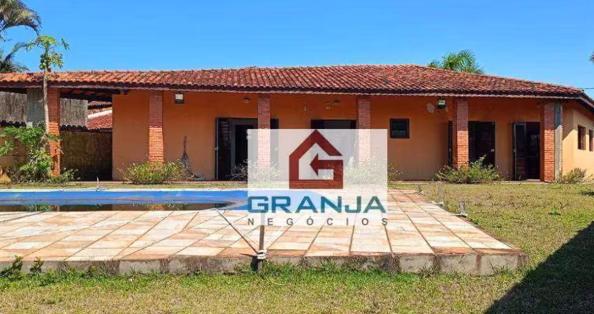 Casa com 4 dormitórios à venda por r$ 450.000 - juréia - iguape/sp