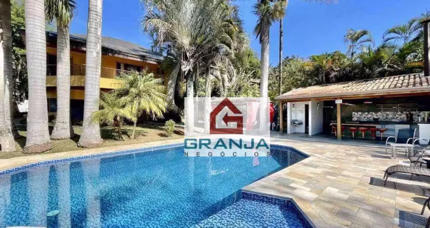 Linda e impecável! 5 suítes, home office, gourmet, piscina à venda, 609 m² por R$ 3.600.000 - Palos Verdes - Cotia/SP