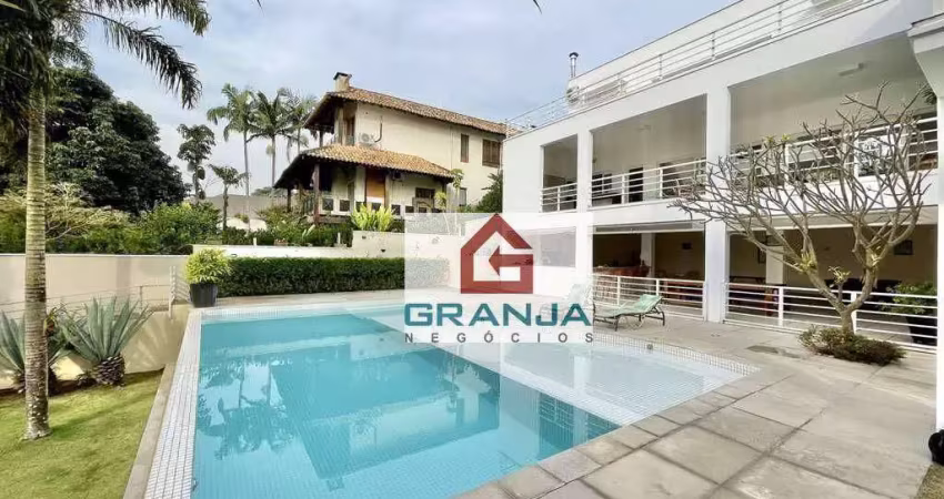 Casa moderna impecável com 4 suítes à venda por r$ 5.200.000 - granja viana - cotia/sp