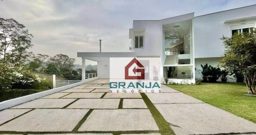 Casa moderna impecável com 4 suítes à venda por R$ 5.200.000 - Granja Viana - Cotia/SP