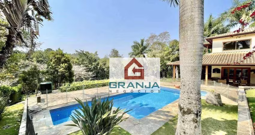 Fazendinha - 4sts, lareira, varanda gourmet, piscina e campinho! 540 m² por R$ 2.500.000 - Chácara Vale do Rio Cotia - Carapicuíba/SP