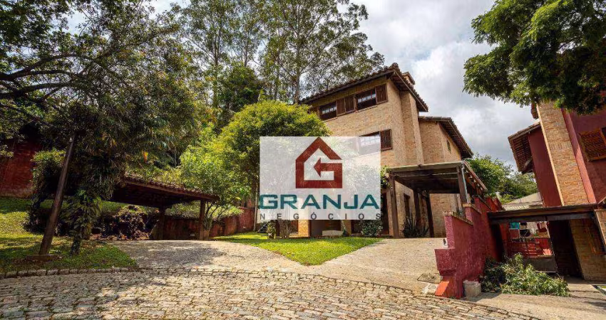 Maravilhosa Casa com 4 suítes, climatizada, repleta de armários! à venda, 350 m² por R$ 2.500.000 - Granja Viana – Chácara dos Lagos - Carapicuíba/SP