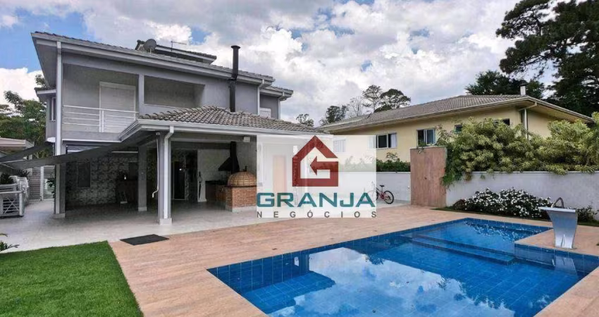Maravilhosa Casa com 4 dormitórios, 410 m² - venda por R$ 3.800.000 ou aluguel por R$ 21.000/mês - Granja Viana - Vintage - Cotia/SP