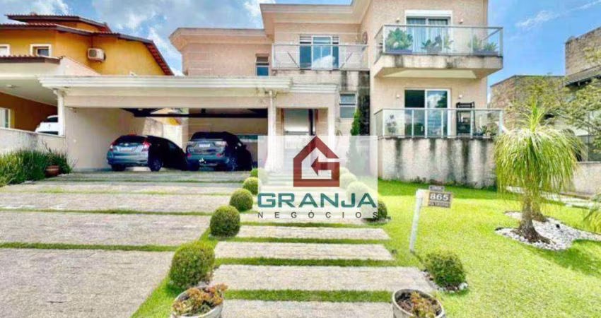 Imóvel de Alto Padrão com 3 suítes, living para 6 ambientes, climatizada, gourmet! à venda, 489 m² por R$ 1.990.000 - Nova Higienópolis - Jandira/SP