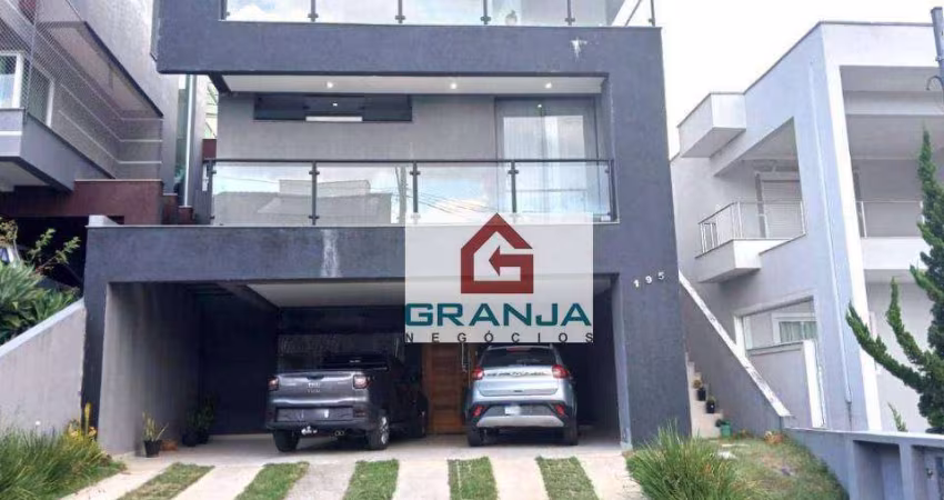 Excelente Casa com 2 suítes, piscina, churrasqueira, home office! para alugar, 220 m² por R$ 7.500/mês - Cond. Palm Hills - Cotia/SP