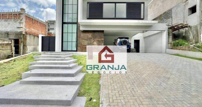 Incrível Imóvel 0 km, 3 suítes, integrado, gourmet! com 3 dormitórios à venda, 303 m² por R$ 2.880.000 - Granja Viana - Vintage - Embu das Artes/SP