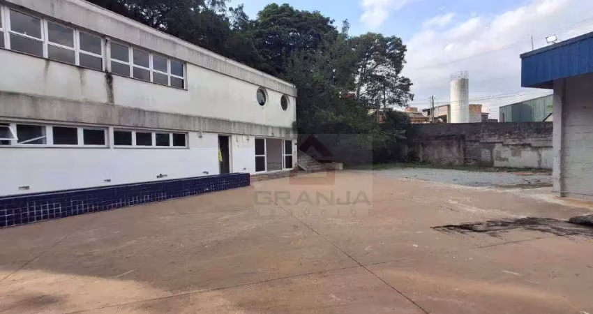 Área industrial com 02 galpões, 2816 m² - venda por r$ 6.500.000 ou aluguel por r$ 51.800/mês - jardim cláudio - cotia/sp