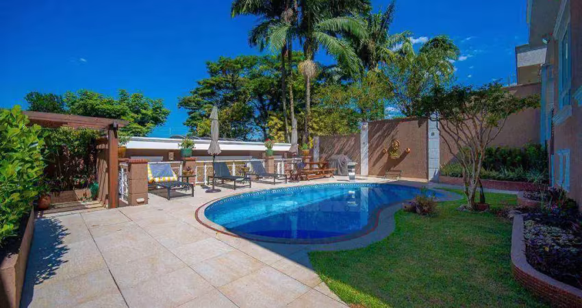 Casa contemporânea com 4 suítes, piscina à venda, 385 m² por r$ 2.200.000 - vila santo antônio - cotia/sp