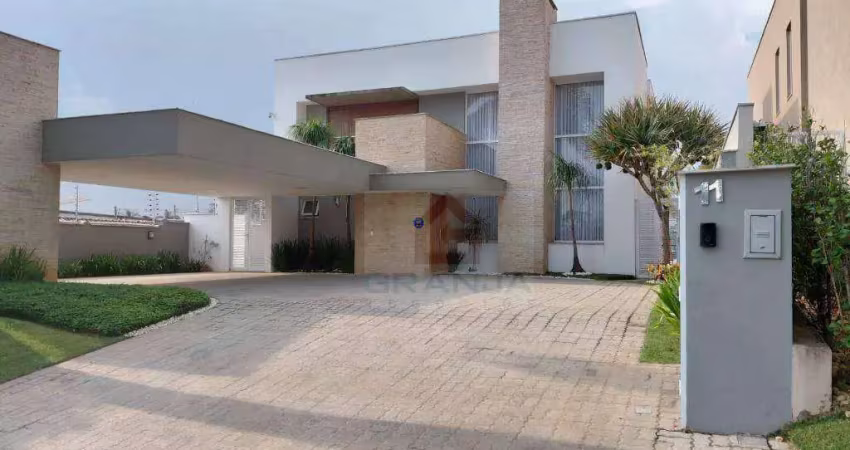 Com mobília/casa com 5 dormitórios, 537 m² - venda por r$ 4.500.000 ou aluguel por r$ 25.000/mês - vintage - cotia/sp