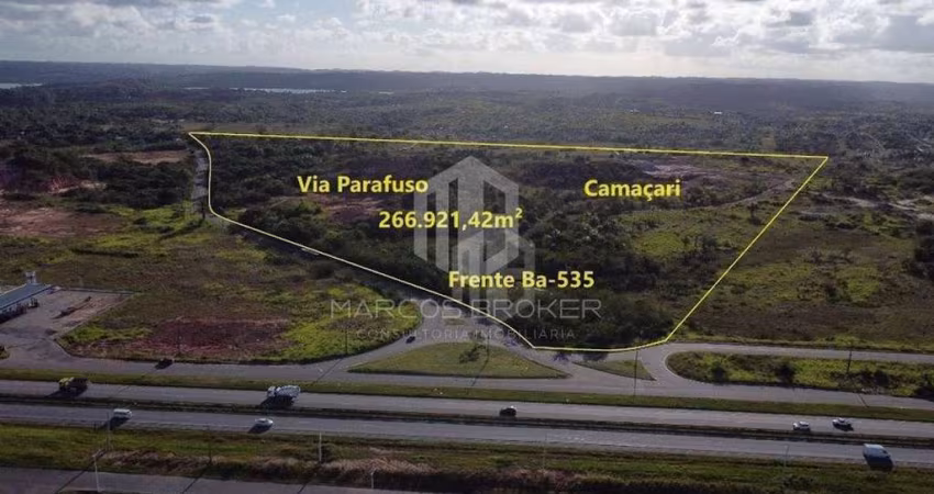 Terreno Industrial à Venda na Via Parafuso – 266.921m² | Polo Petroquímico de Camaçari | Ideal para Logística e Indústria | Isento de IPTU!
