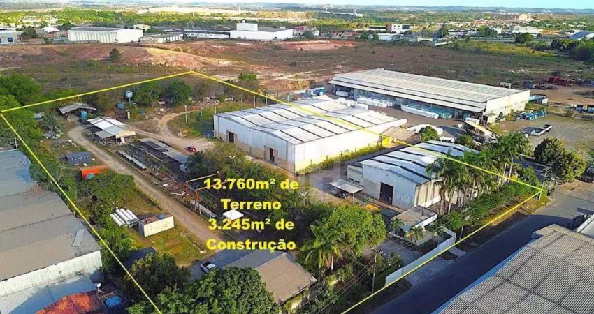 Galpão a venda em camaçari com uma área construída de 3245,12m² em um terreno de 13.761,00m²