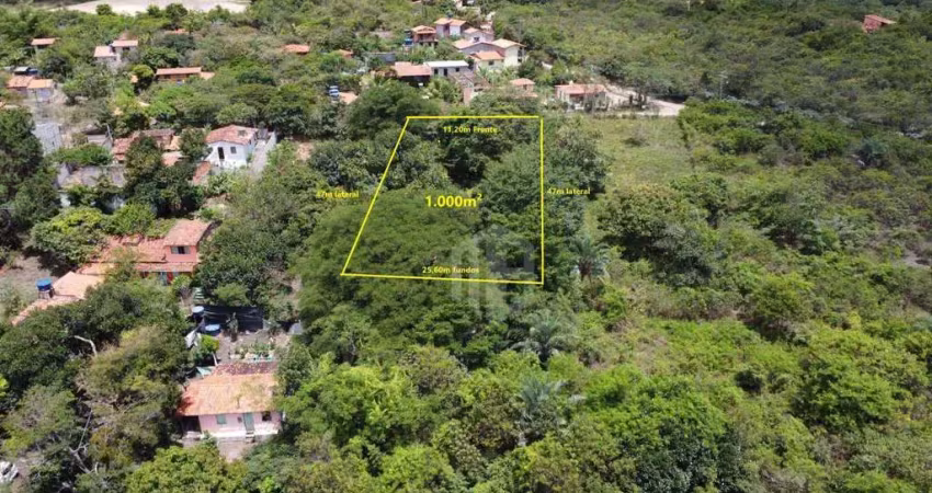 Terreno de 1.000m² à venda no vale do capão – palmeiras, chapada diamantina | vista para o morro branco | próximo à vila e ao rio preto.