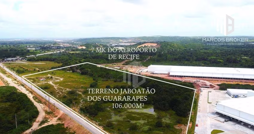Terreno com Vocação Logística à Venda em Jaboatão dos Guararapes, Muribeca | 106.000m² | Próximo ao Aeroporto e Porto