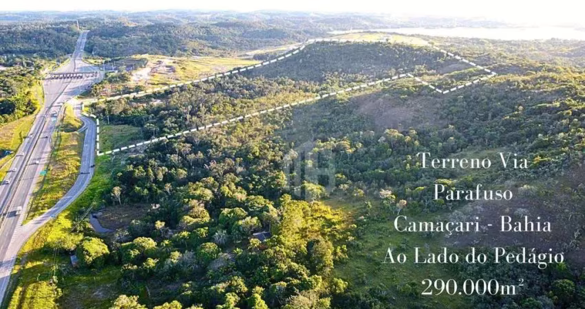 Terreno à venda em camaçari com frente para via parafuso – 290.000m² ideal para indústria ou logística