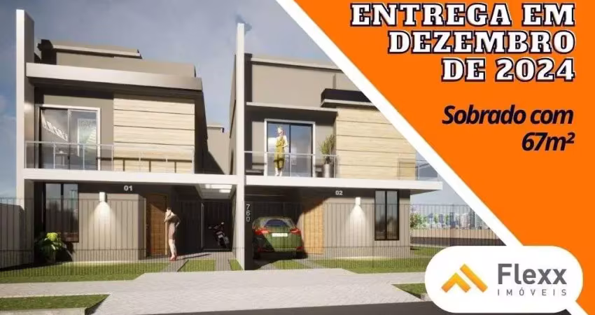 Sobrado com 2 dormitórios à venda, 67 m² por r$ 485.000,00 - campo comprido - curitiba/pr