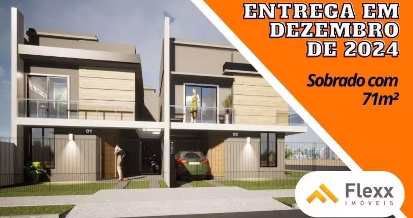 Sobrado com 2 dormitórios à venda, 71 m² por r$ 499.000,00 - campo comprido - curitiba/pr