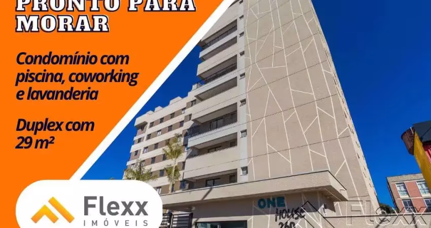 Cobertura com 1 dormitório à venda, 29 m² por r$ 413.462,00 - novo mundo - curitiba/pr