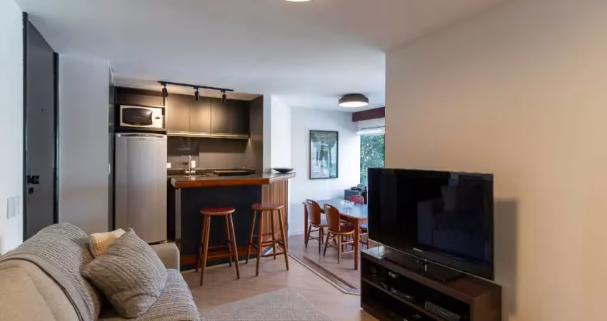 Apartamento tipo para venda em brooklin com 1 quarto, sendo 1 suíte, 48m²